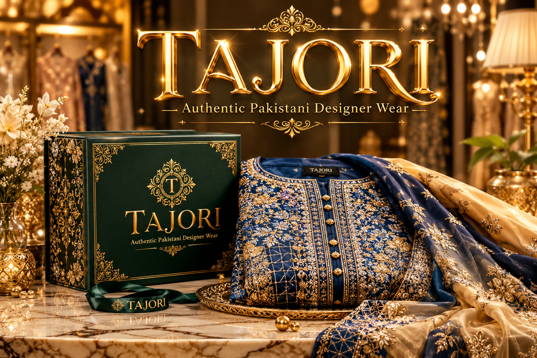 Tajori authentic Pakistani designer wear luxury collection