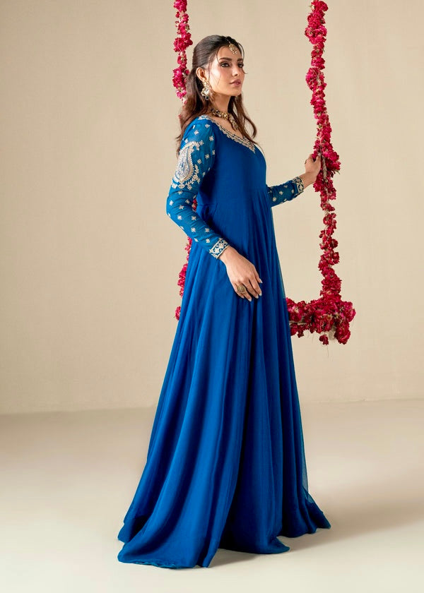 Hani & Umaimaz Premium Sapphire Blue Luxury Outfit