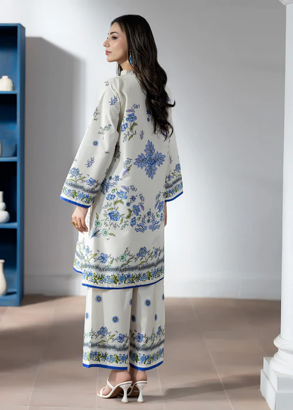 Meerak Pret 2-piece printed co-ord set for women, trendy Pakistani pret wear available for pre-order at Tajori