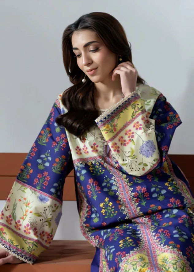 Meerak Pret 2-piece printed co-ord set for women, trendy Pakistani pret wear available for pre-order at Tajori