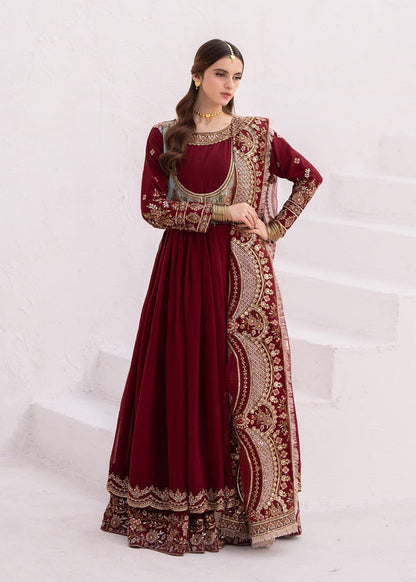 Sunaira by Truba original luxury embroidered chiffon formal suit, Pakistani designer wear available for pre-order at Tajori.